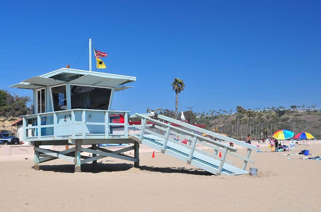 Lifeguard beach tower (USA)