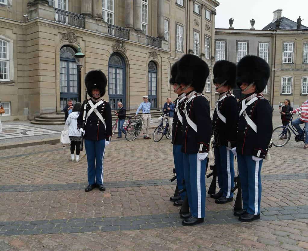 Royal guards in Copenhagen