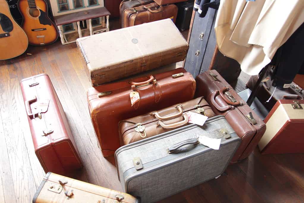 Old-school suitcases