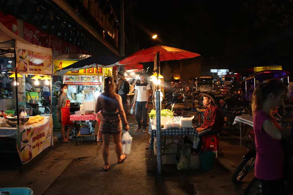 Night market in Thailand